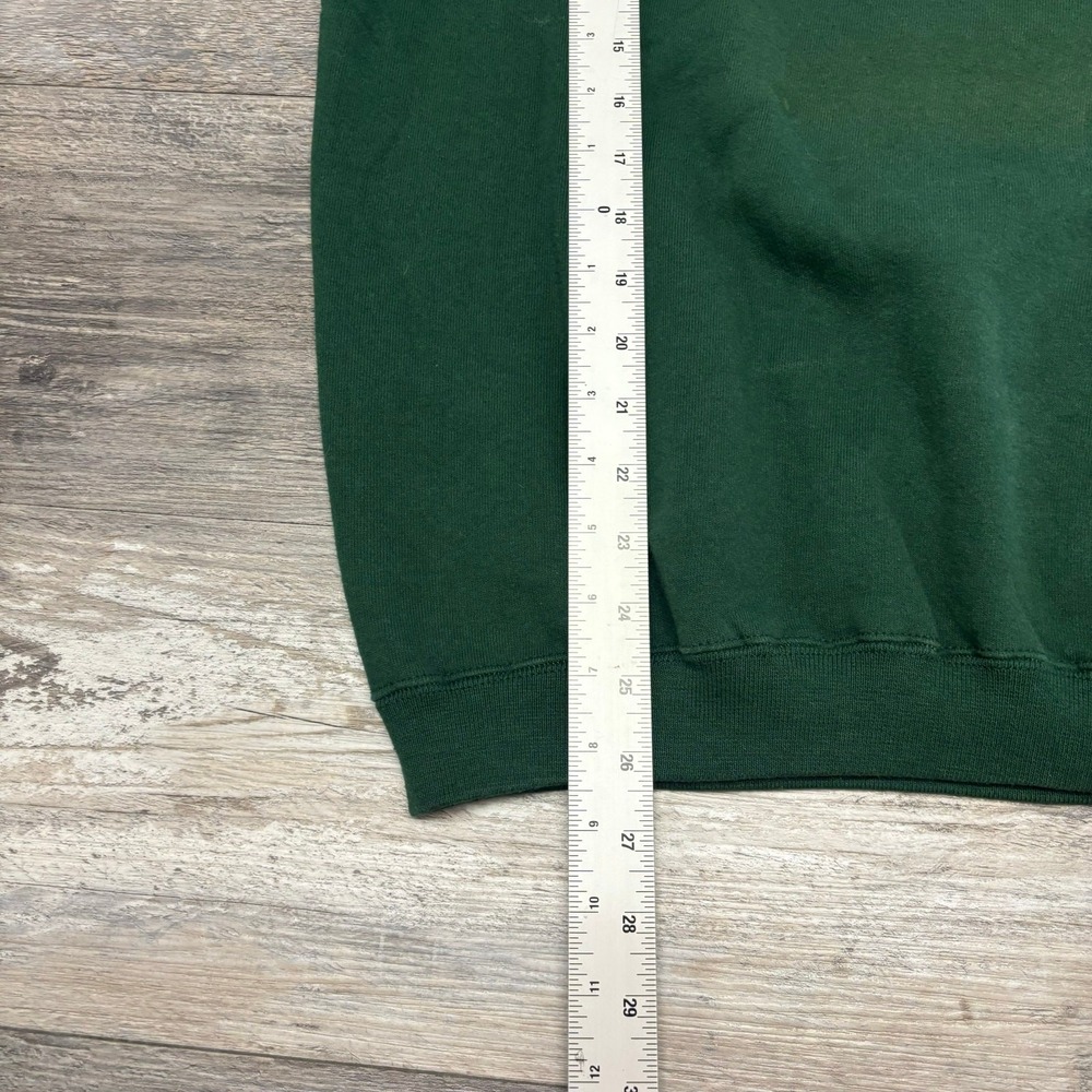 Vintage 90s Hard Rock Cafe Las Vegas Mens Large Green Embroidered Sweatshirt USA - Picture 7 of 8